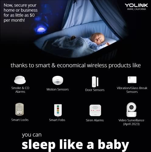 YoLink Smart Home Starter Kit: Smart Plug Mini, Siren Alarm, Water Leak Sensor, Motion Sensor, Temperature/Humidity Sensor, 2 Door/Window Sensors & Hub - Image 4