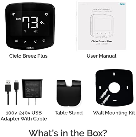 Cielo Breez Plus Smart Air Conditioner Controller | Smart Thermostat for Mini Split, Window & Portable ACS | Alexa, Google, Siri, SmartThings, IFTTT | iOS & Android | Inbuilt Temp & Humidity Sensors - Image 2
