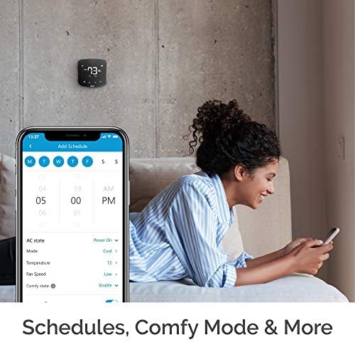 Cielo Breez Plus Smart Air Conditioner Controller | Smart Thermostat for Mini Split, Window & Portable ACS | Alexa, Google, Siri, SmartThings, IFTTT | iOS & Android | Inbuilt Temp & Humidity Sensors - Image 4